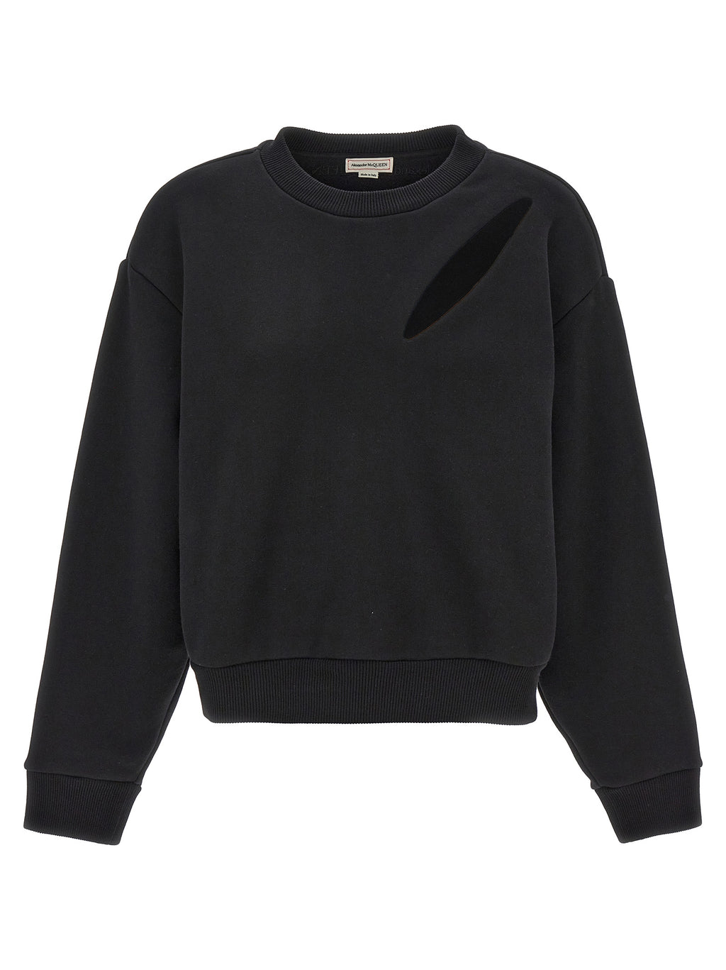 Alexander McQueen Black Cotton Sweatshirt