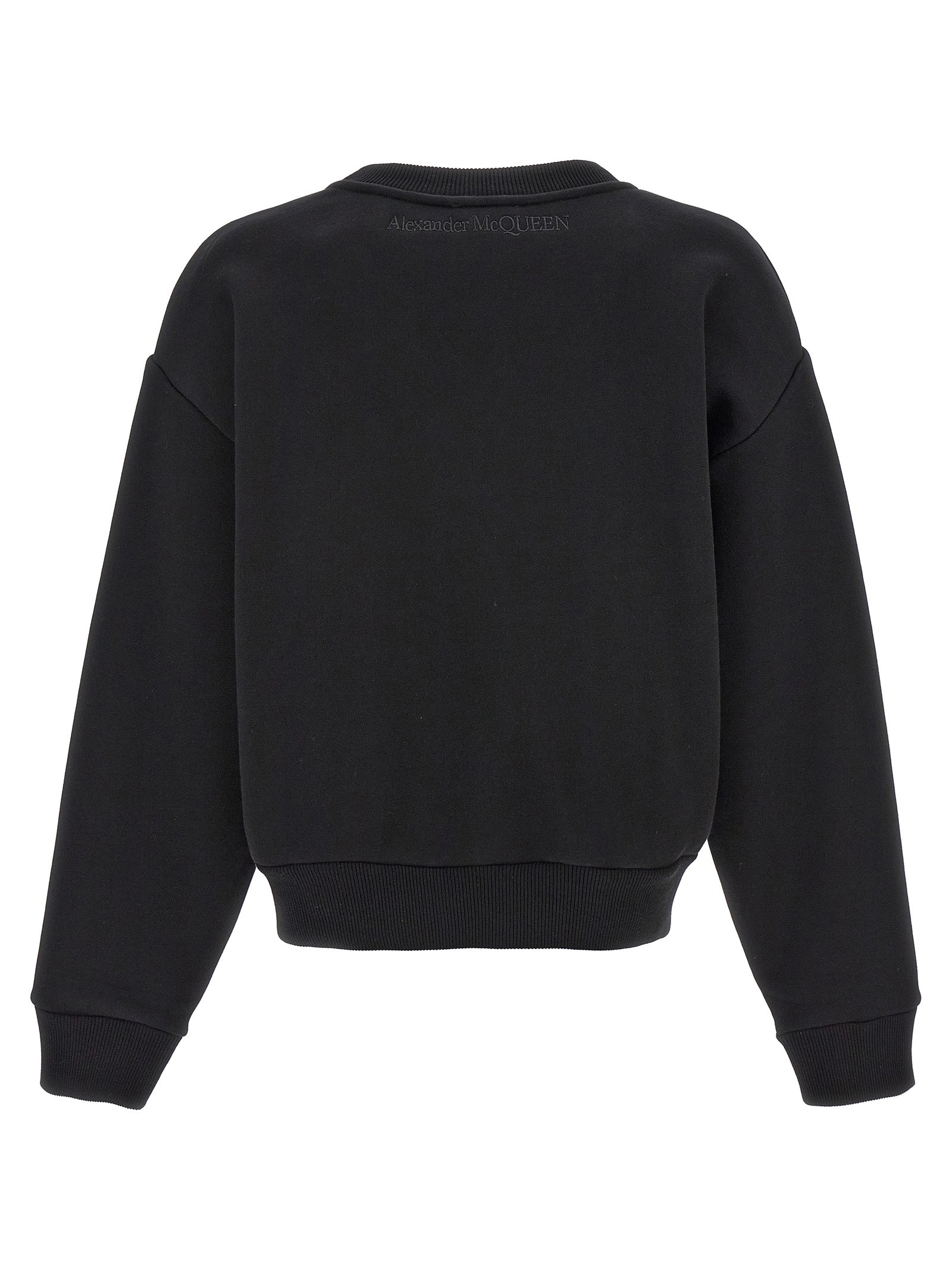 Alexander McQueen Black Cotton Sweatshirt