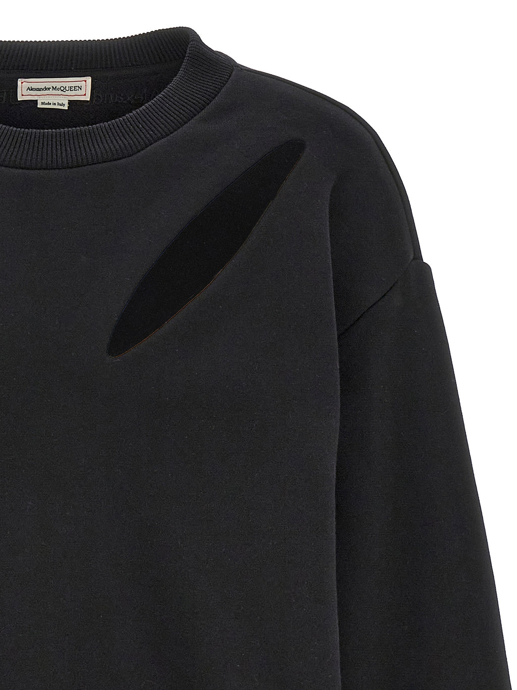 Alexander McQueen Black Cotton Sweatshirt