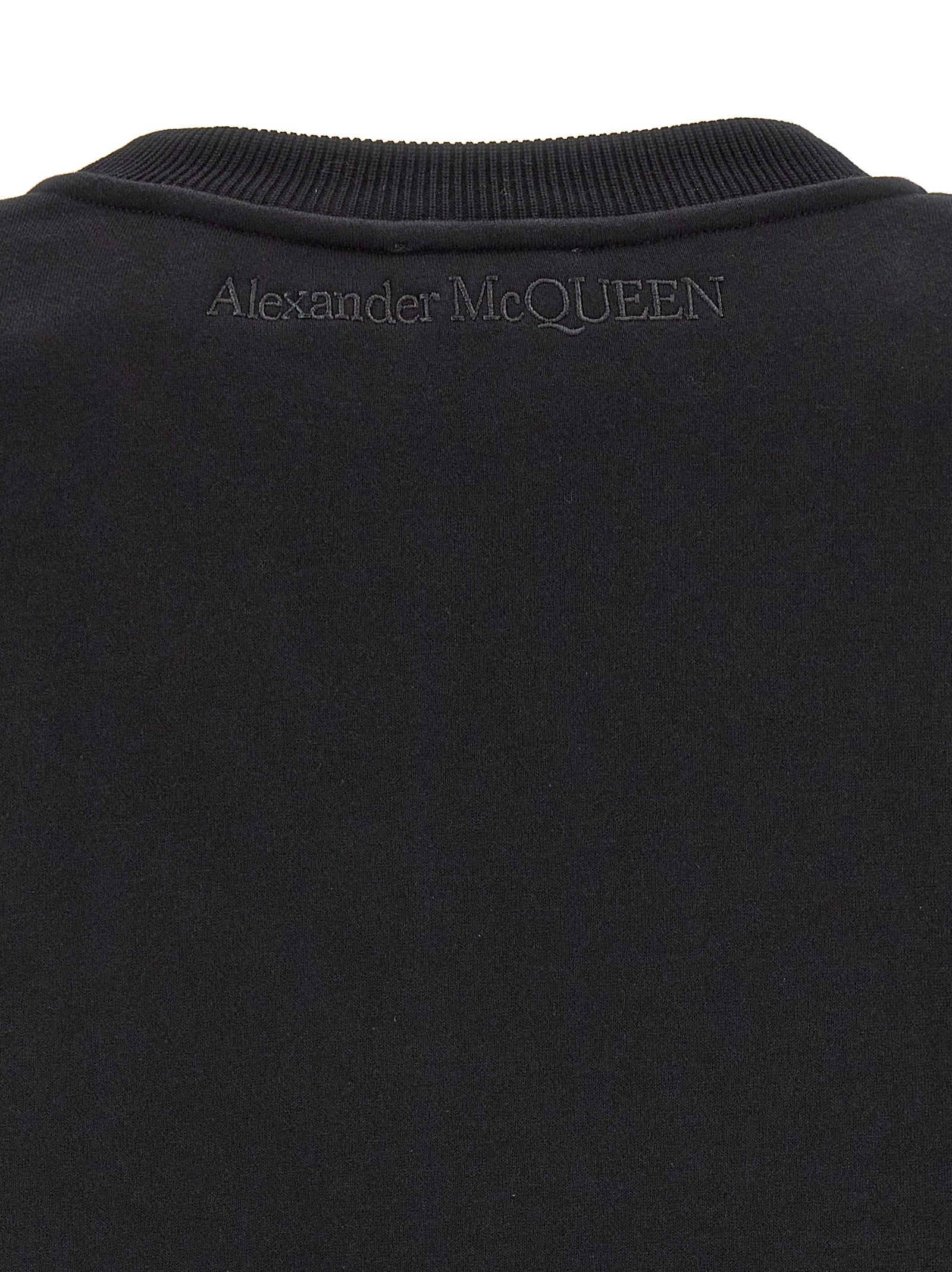 Alexander McQueen Black Cotton Sweatshirt