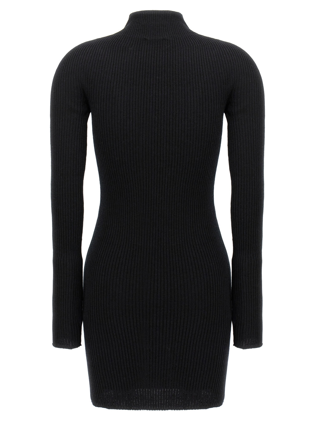 Courrèges Black Cotton Short Dress