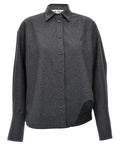 The Attico Gray Wool Blouse