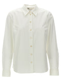 Tory Burch White Cotton Blouse