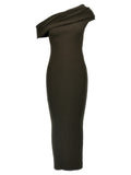 Courrèges Brown Viscose Long Dress