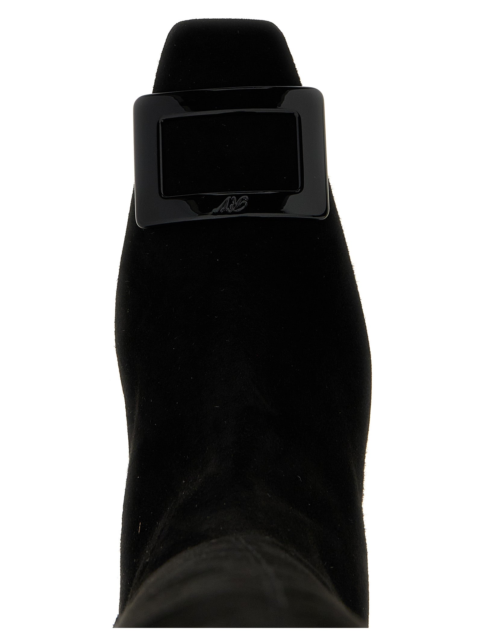 Roger Vivier Black Goatskin Over The Knee