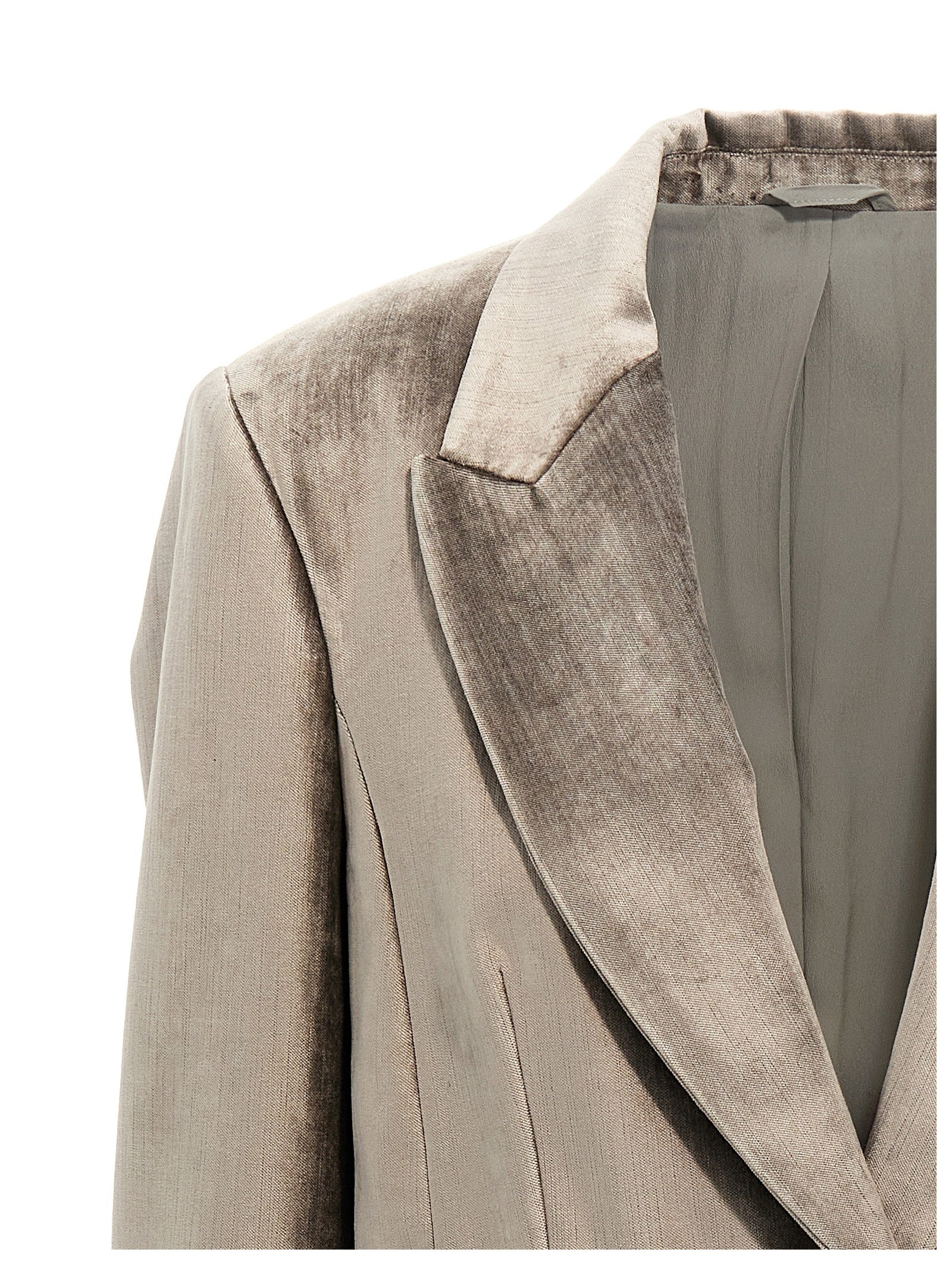Brunello Cucinelli Gray Cotton Blazer