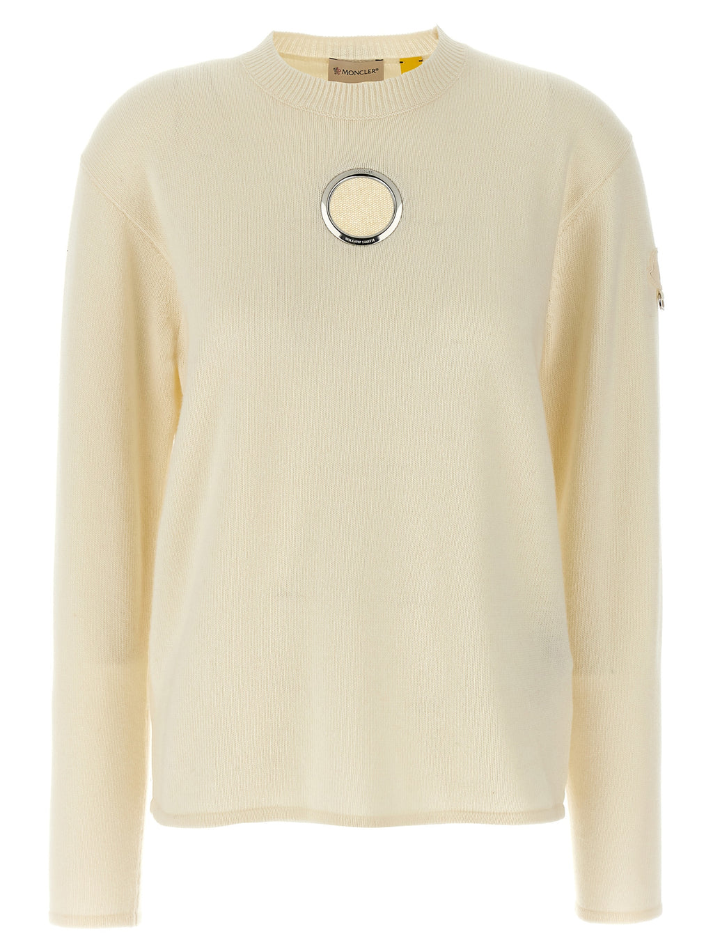 MONCLER GENIUS White Wool Cardigan