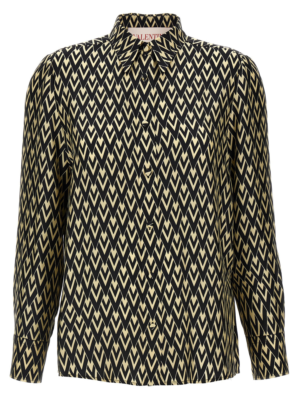 Valentino Garavani Bicolor Silk Blouse