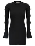 MACH & MACH Black Viscose Short Dress