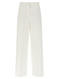 Theory White Linen Casual Pants