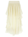 Zimmermann White Cotton Mini Skirt