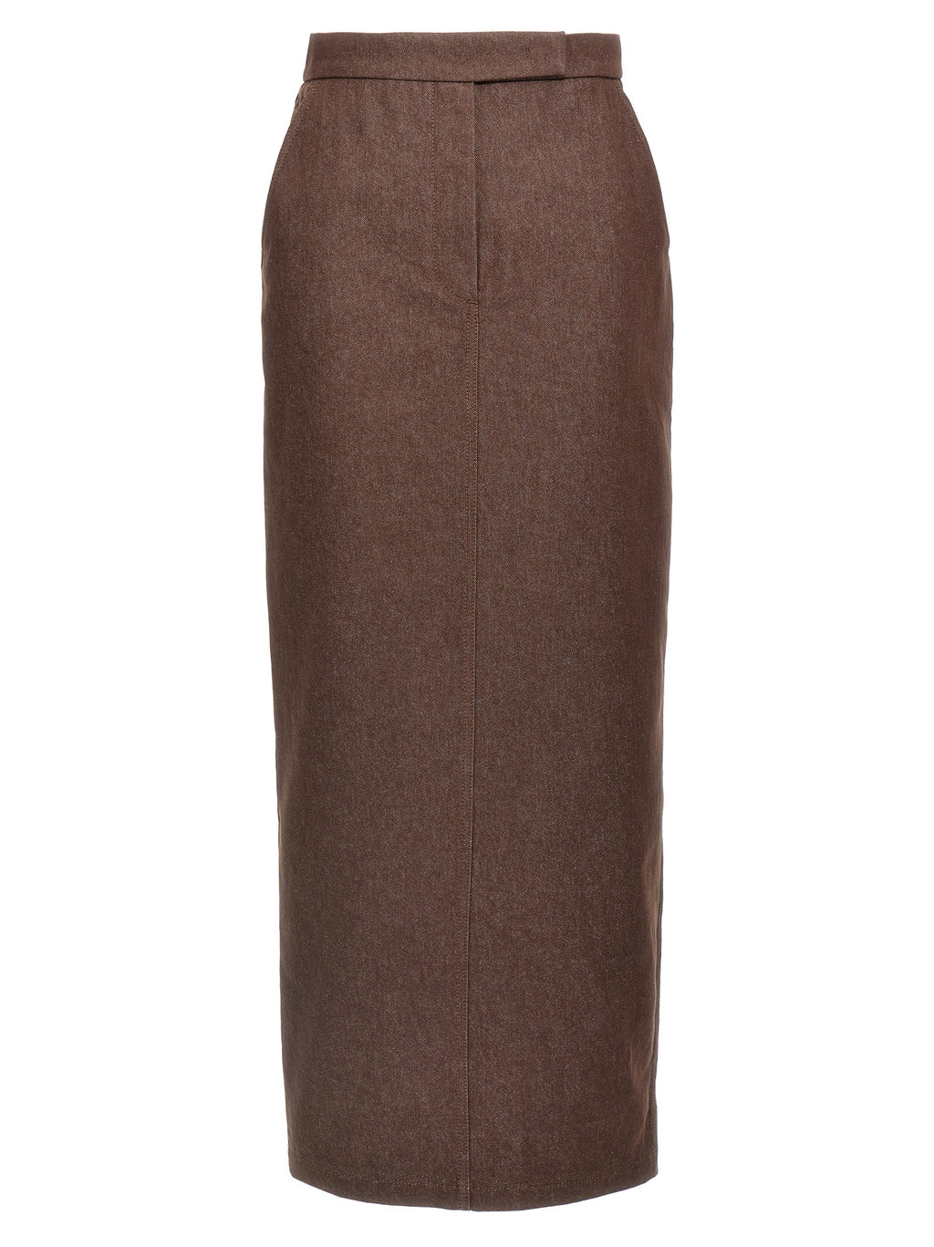Max Mara Brown Cotton Mini Skirt