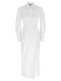 Max Mara White Cotton Long Dress