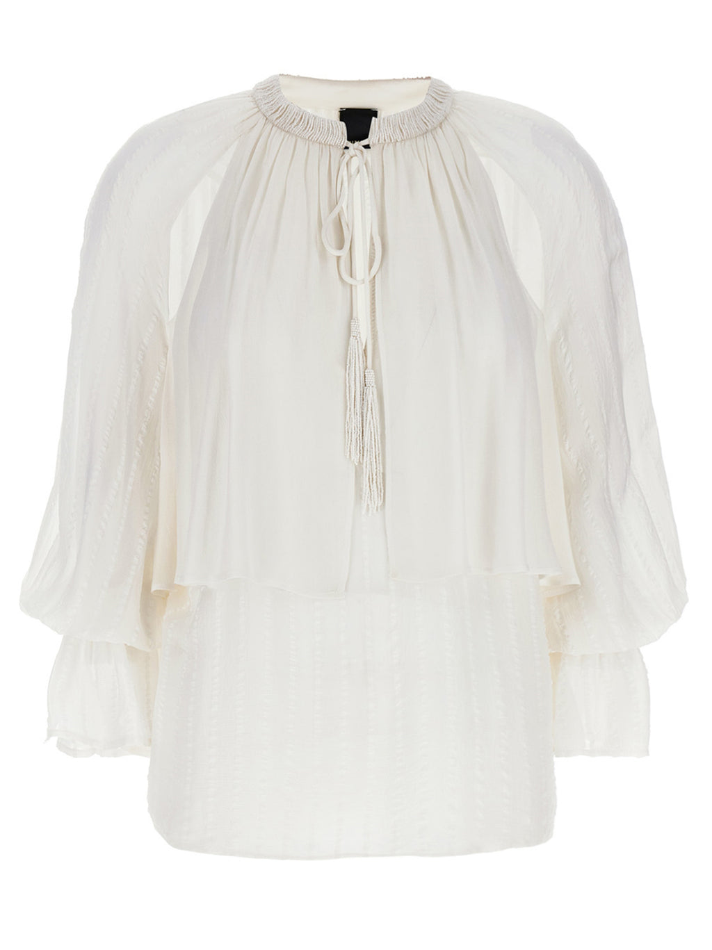 PINKO White Viscose Blouse