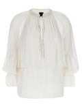 PINKO White Viscose Blouse