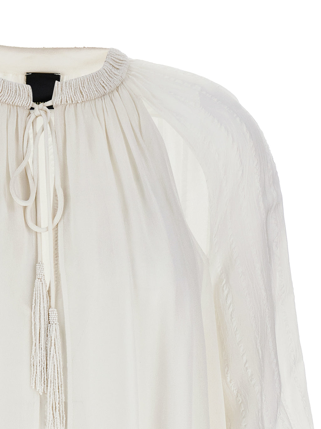 PINKO White Viscose Blouse
