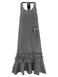 Ganni Black Polyester Midi Dress