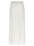 Ganni White Polyamide Mini Skirt