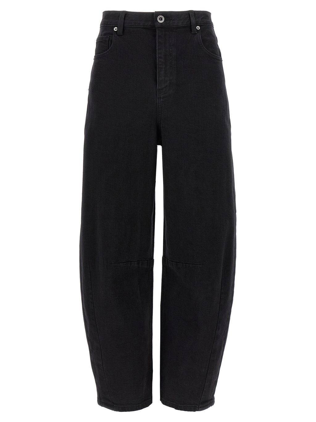 Self-Portrait Black Cotton High-Waisted Jean