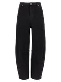 Self-Portrait Black Cotton High-Waisted Jean