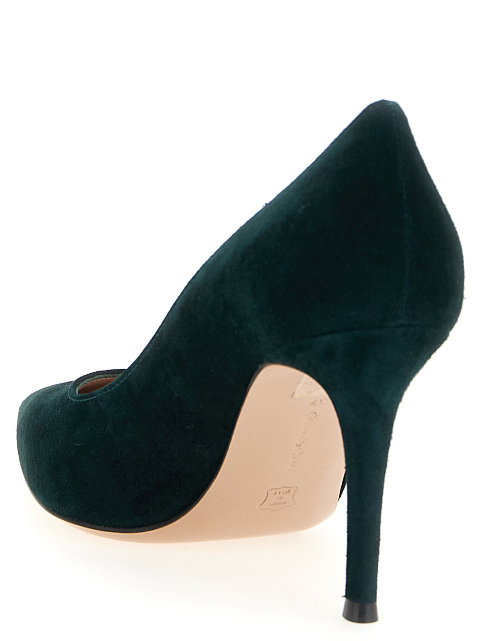 Gianvito Rossi Bicolor Suede Leather High Heel Pumps