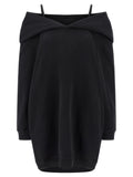 MM6 Maison Margiela Black Cotton Short Dress