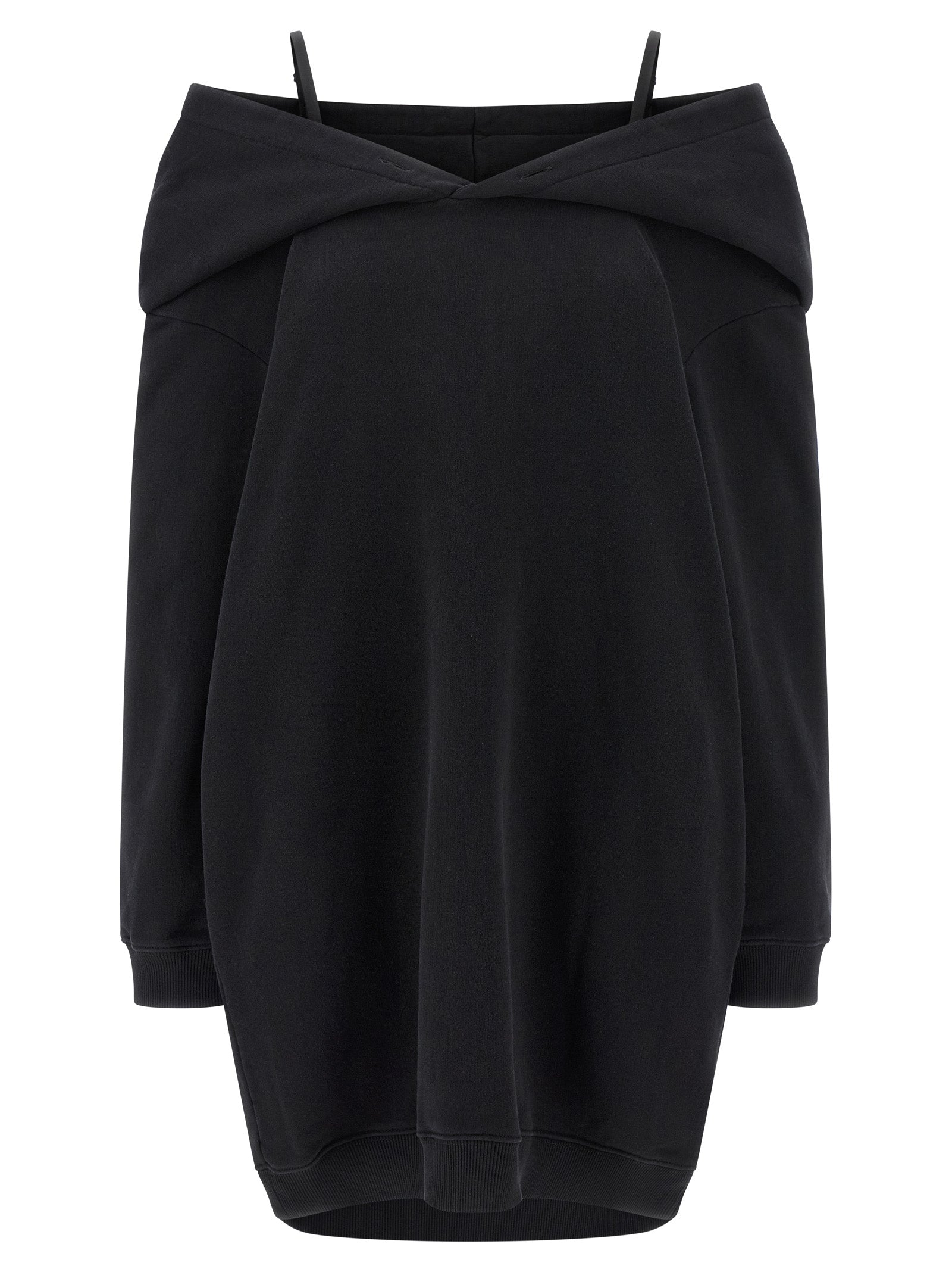 MM6 Maison Margiela Black Cotton Short Dress
