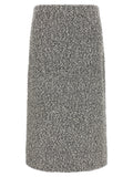 Tory Burch Black Polyamide Midi Skirt
