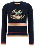 Valentino Garavani Blue Cotton Cardigan
