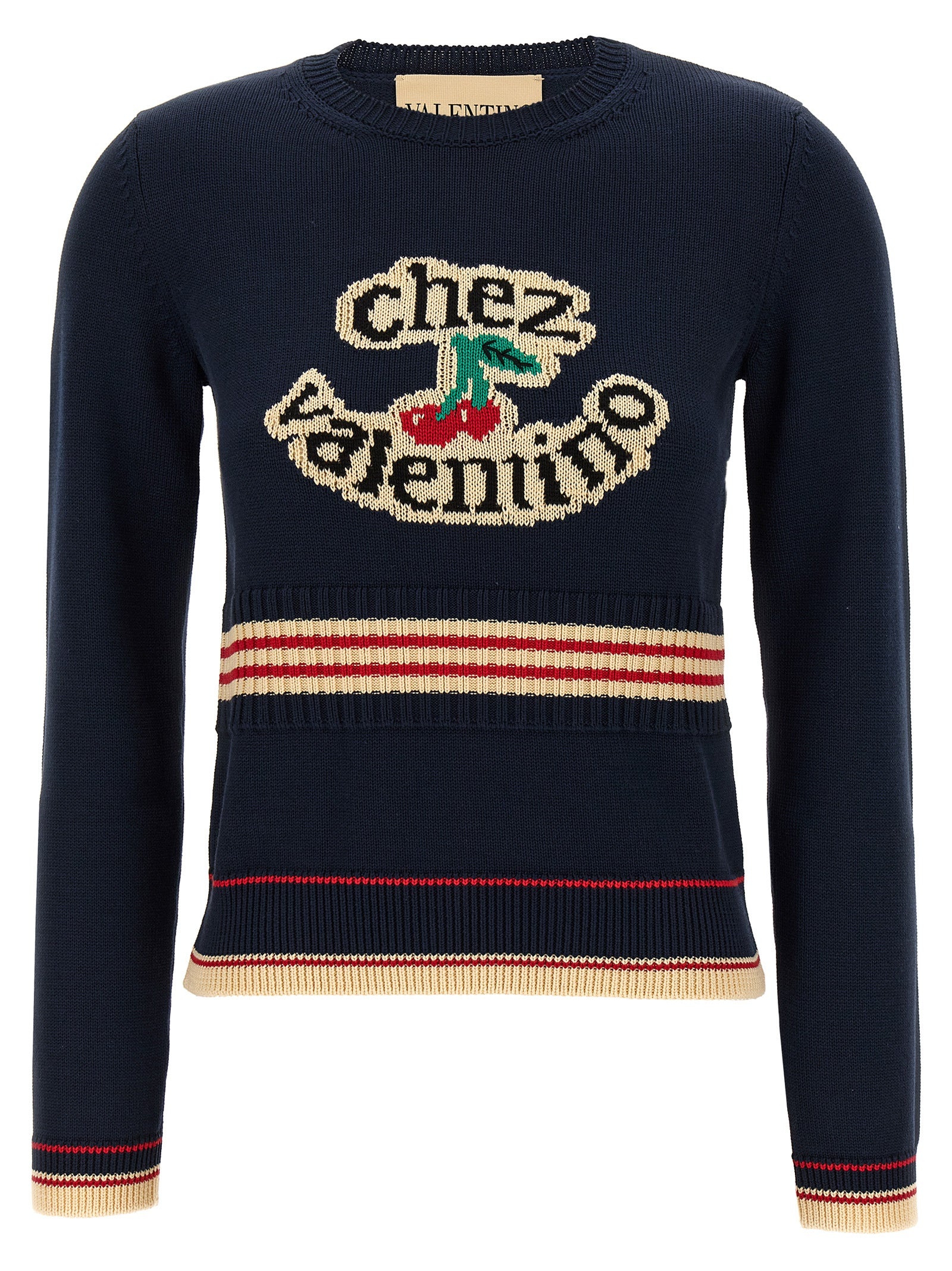 Valentino Garavani Blue Cotton Cardigan