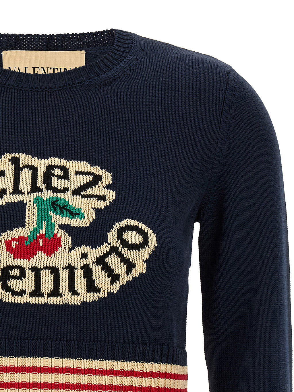 Valentino Garavani Blue Cotton Cardigan
