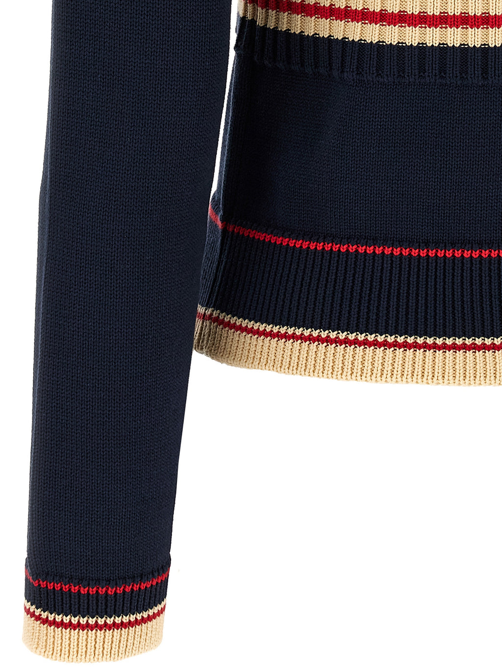 Valentino Garavani Blue Cotton Cardigan