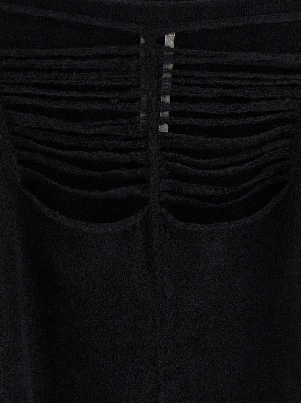 Rick Owens Black Wool Cardigan