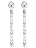 Alessandra Rich Silver Glass Earrings