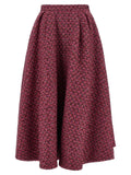 Alessandra Rich Multicolor Polyamide Midi Skirt