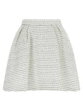 Alessandra Rich White Polyamide Mini Skirt