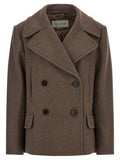 Dries Van Noten Brown Wool Coat