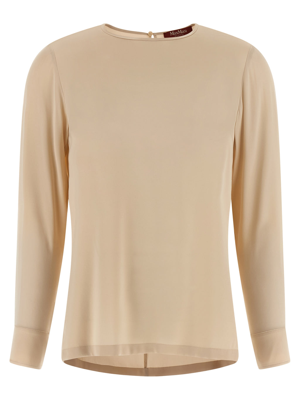 Max Mara Beige Silk Blouse
