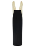 Armarium Bicolor Virgin Wool Long Dress