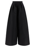 Carolina Herrera Black Silk Casual Pants