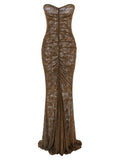 Norma Kamali Bicolor Polyamide Long Dress