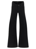 Balenciaga Black Cotton Flared Jeans