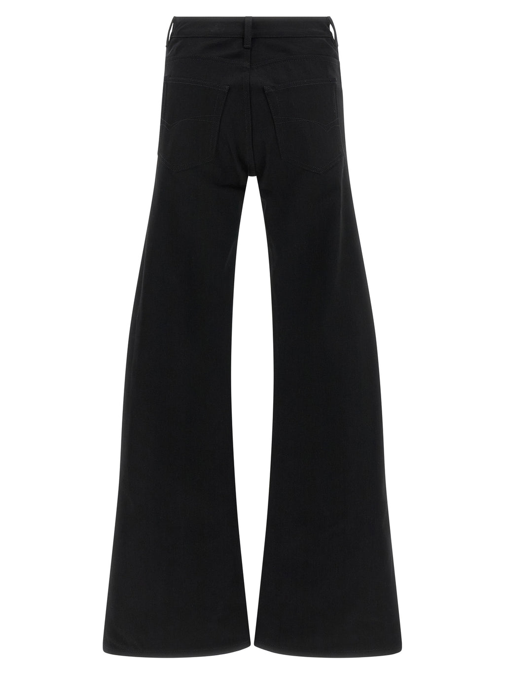 Balenciaga Black Cotton Flared Jeans