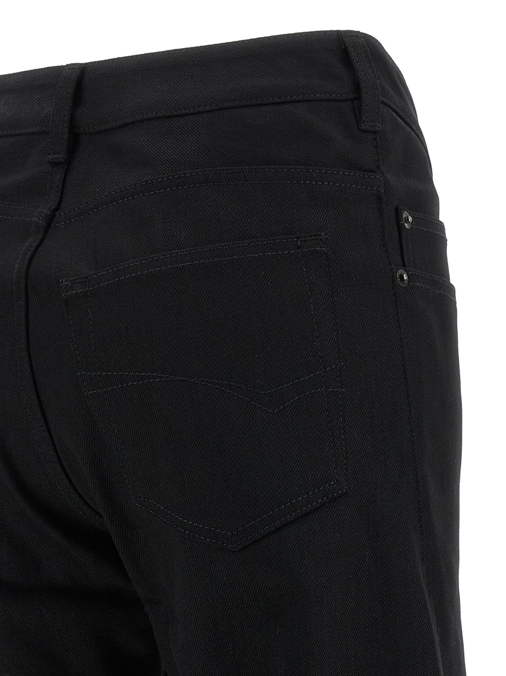 Balenciaga Black Cotton Flared Jeans