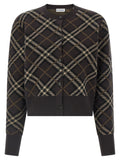Burberry Brown Wool Cardigan