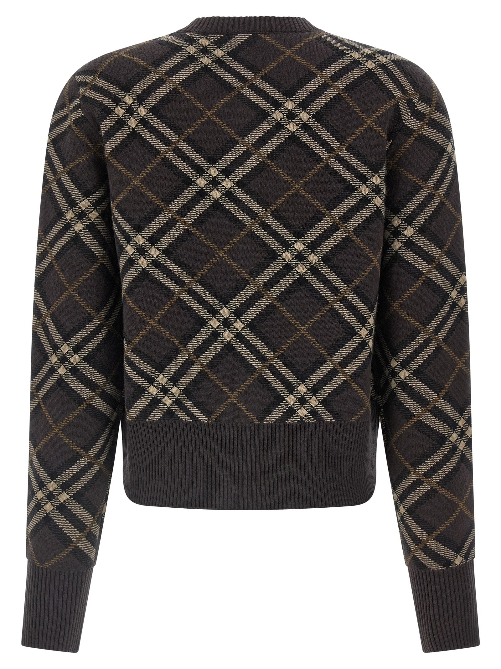 Burberry Brown Wool Cardigan