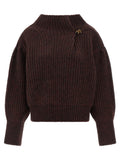 Dries Van Noten Bordeaux Wool Cardigan