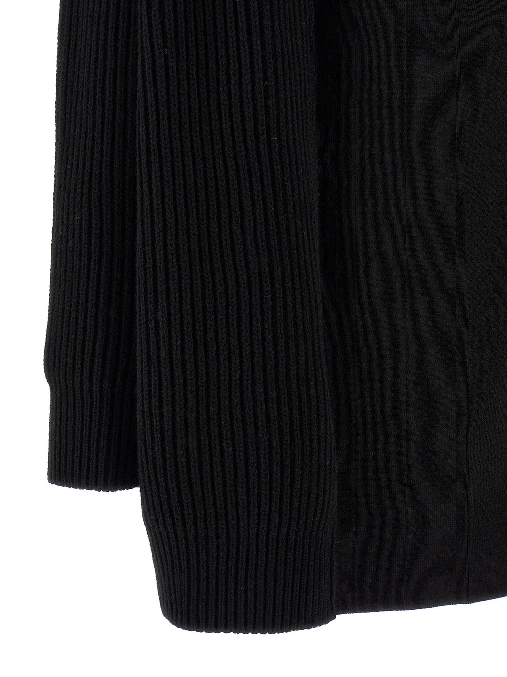 MM6 Maison Margiela Black Wool Short Dress