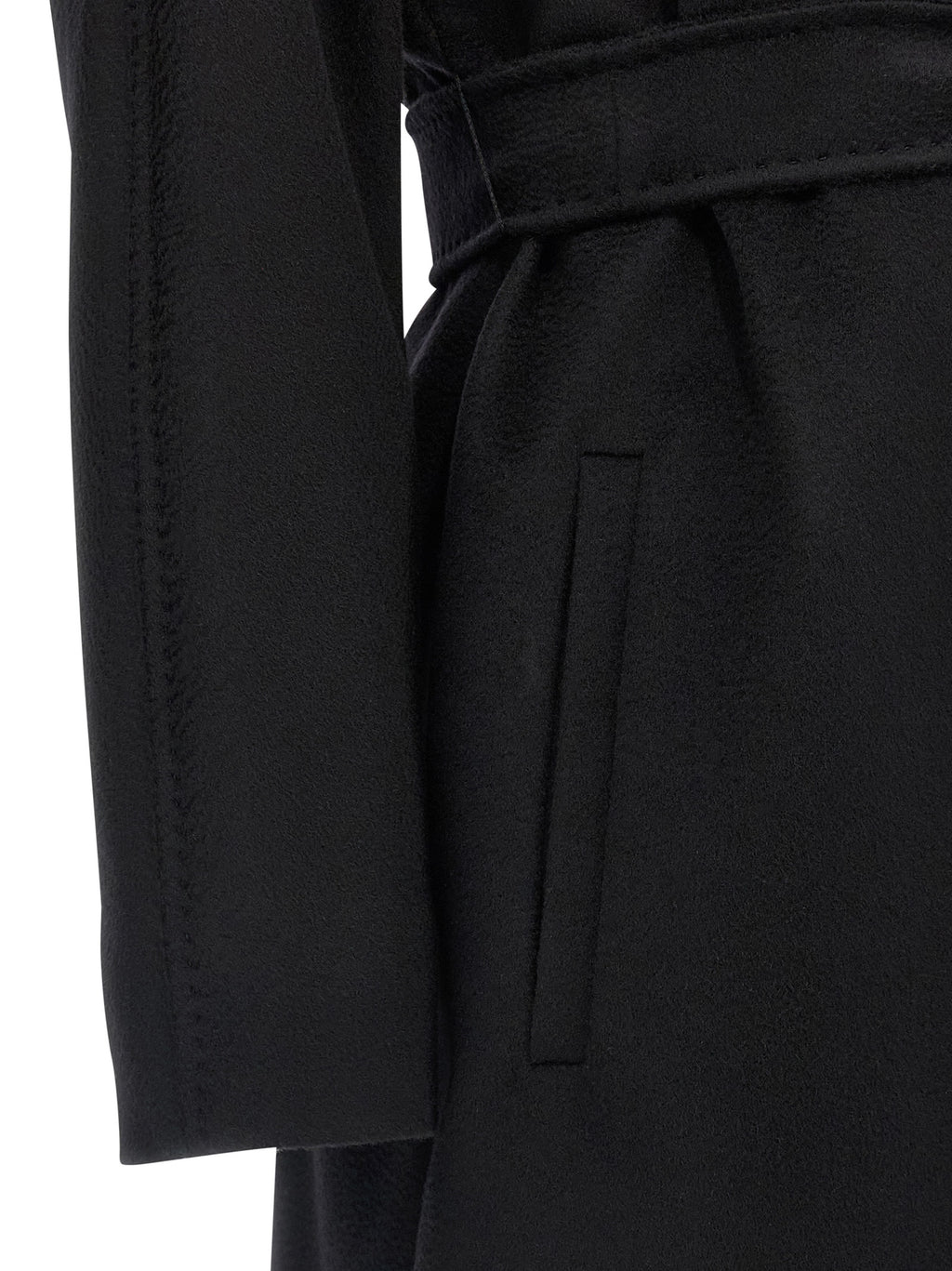 Max Mara Black Virgin Wool Coat