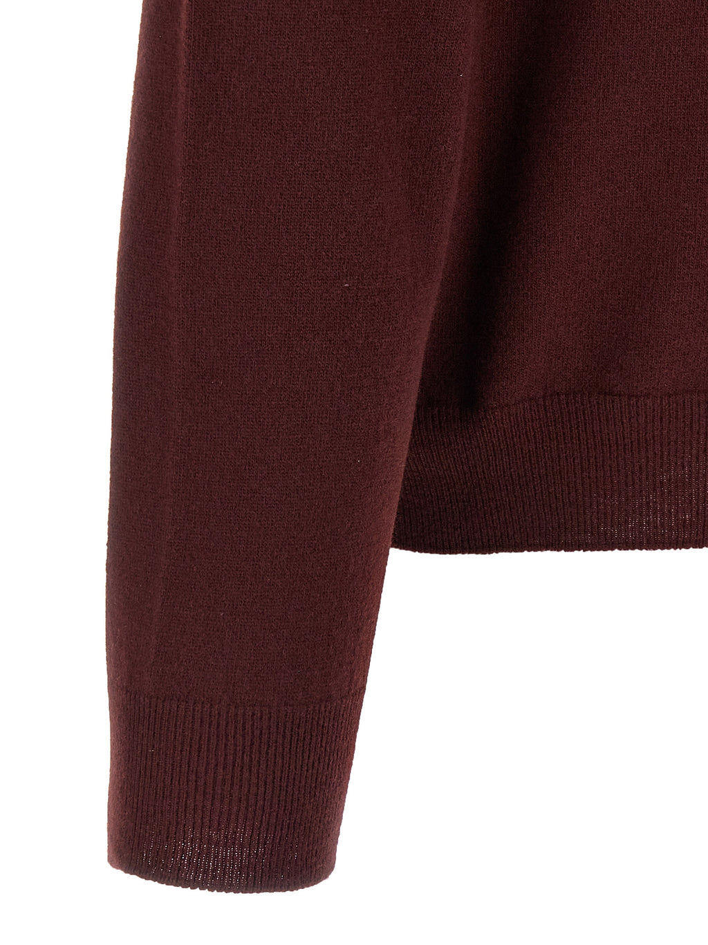 Maison Margiela Bordeaux Virgin Wool Cardigan